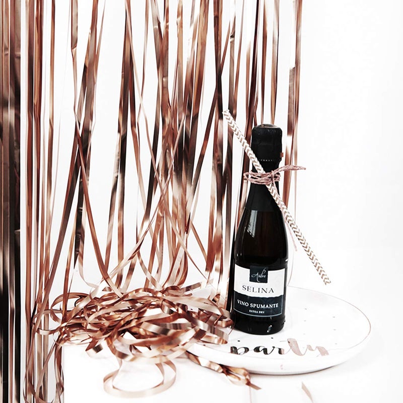 CCINEE Metallic Tinsel Champagne 2 Packs of 3ftX8ft Foil Fringe Curtains for Birthday Party Photo Backdrop Decoration by CCINEE - Image 5